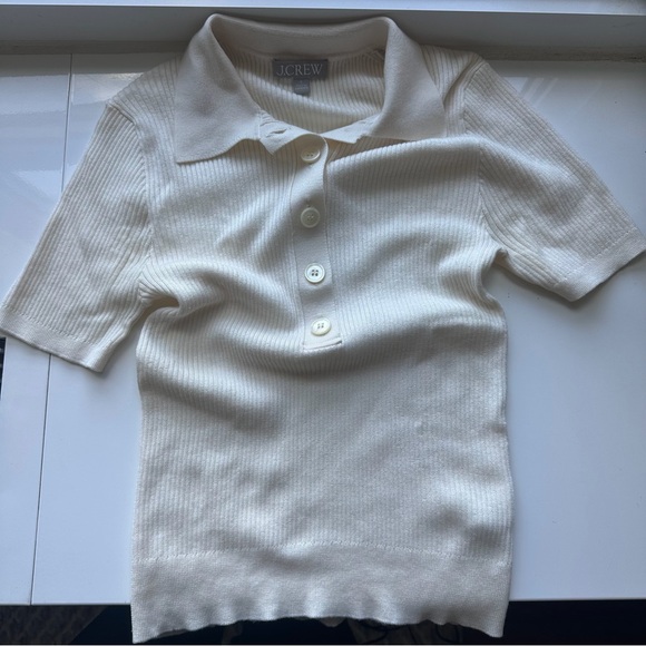 J Crew Ribbed Knit Polo - Picture 3 of 4